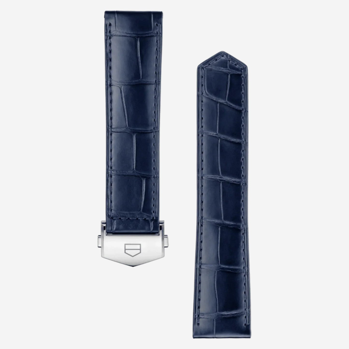 Blue Leather Carrera Watch Strap – 42 mm