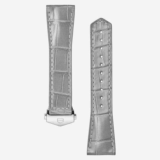 Grey Leather Carrera Watch Strap – 39 mm