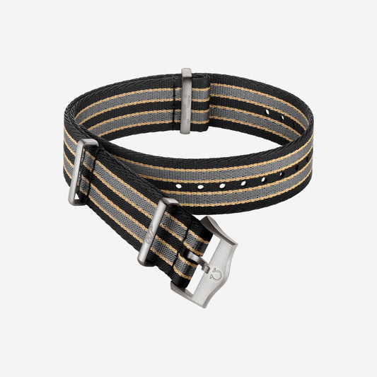 Black & Sand NATO Watch Strap - 20 mm