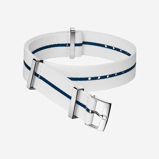 Blue & White NATO Watch Strap - 20 mm