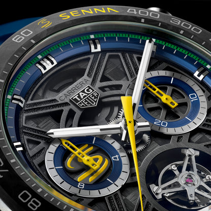 TAG Heuer Carrera Chronograph Tourbillon x Senna 44 mm